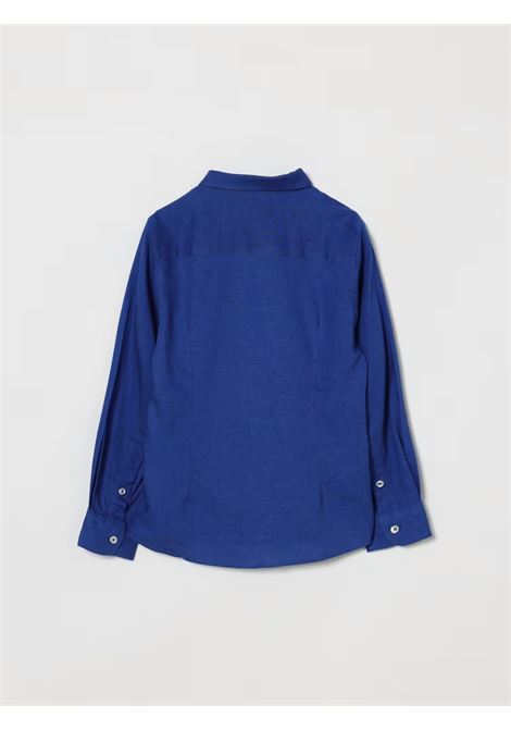 Camicia con logo ricamato MANUEL RITZ | MR3478ROYAL